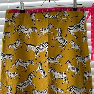 Cotton straight skirt